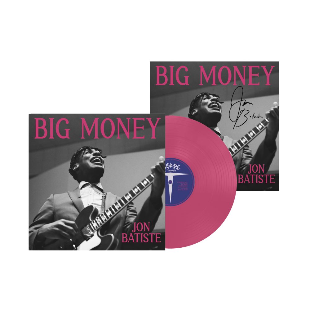 Jon Batiste - BIG MONEY - Hot Pink LP + Signed card