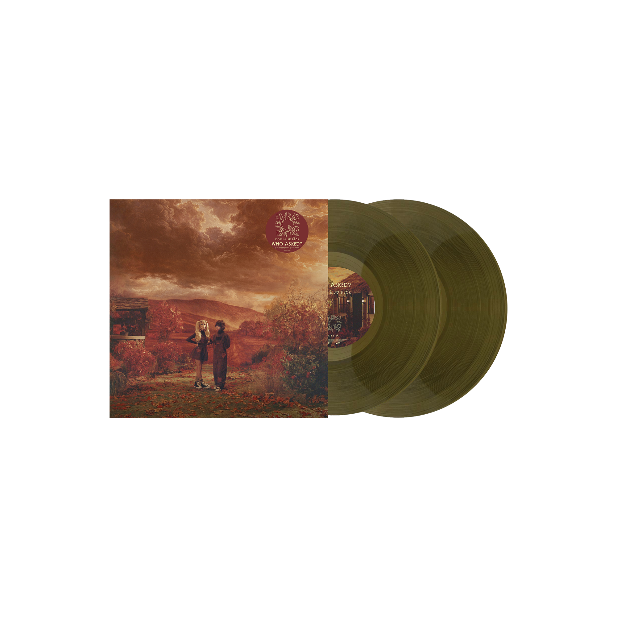 DOMi & JD Beck - WHO ASKED? - Double Vinyle Coloré "Vert Olive Transparent"