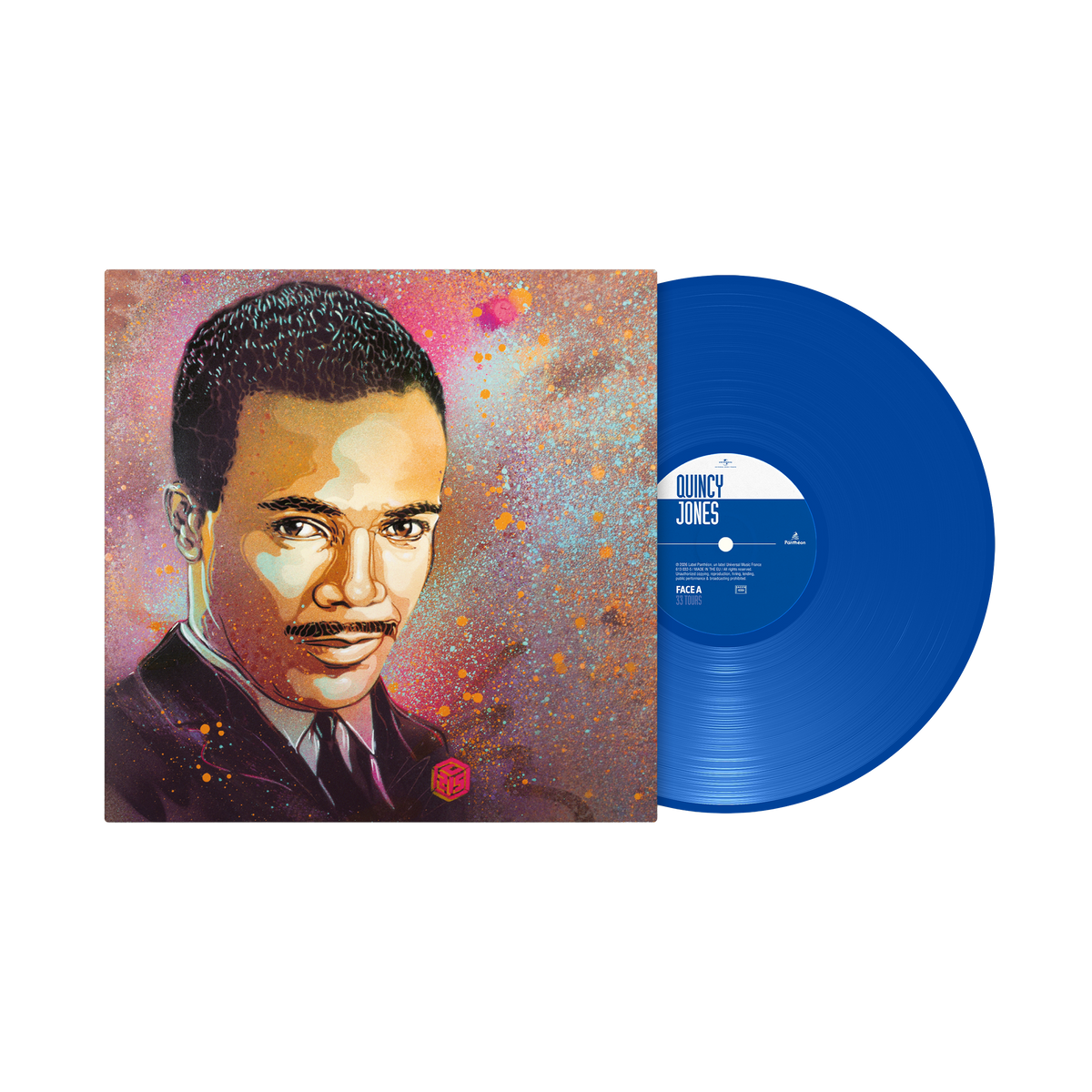 Quincy Jones: Best Of C215 - 1LP Bleu Dédicacé