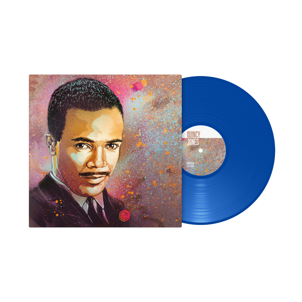 Quincy Jones: Best Of C215 - 1LP Bleu Dédicacé