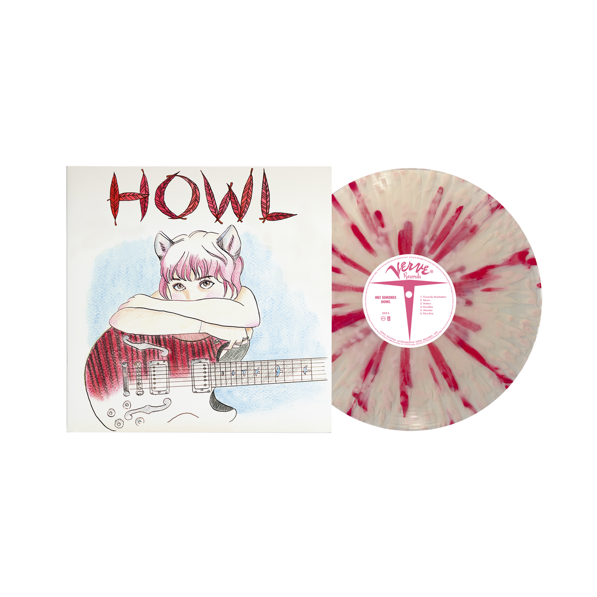 Mei Semones - Howl 'Firework' splatter LP + Artcard dédicacée