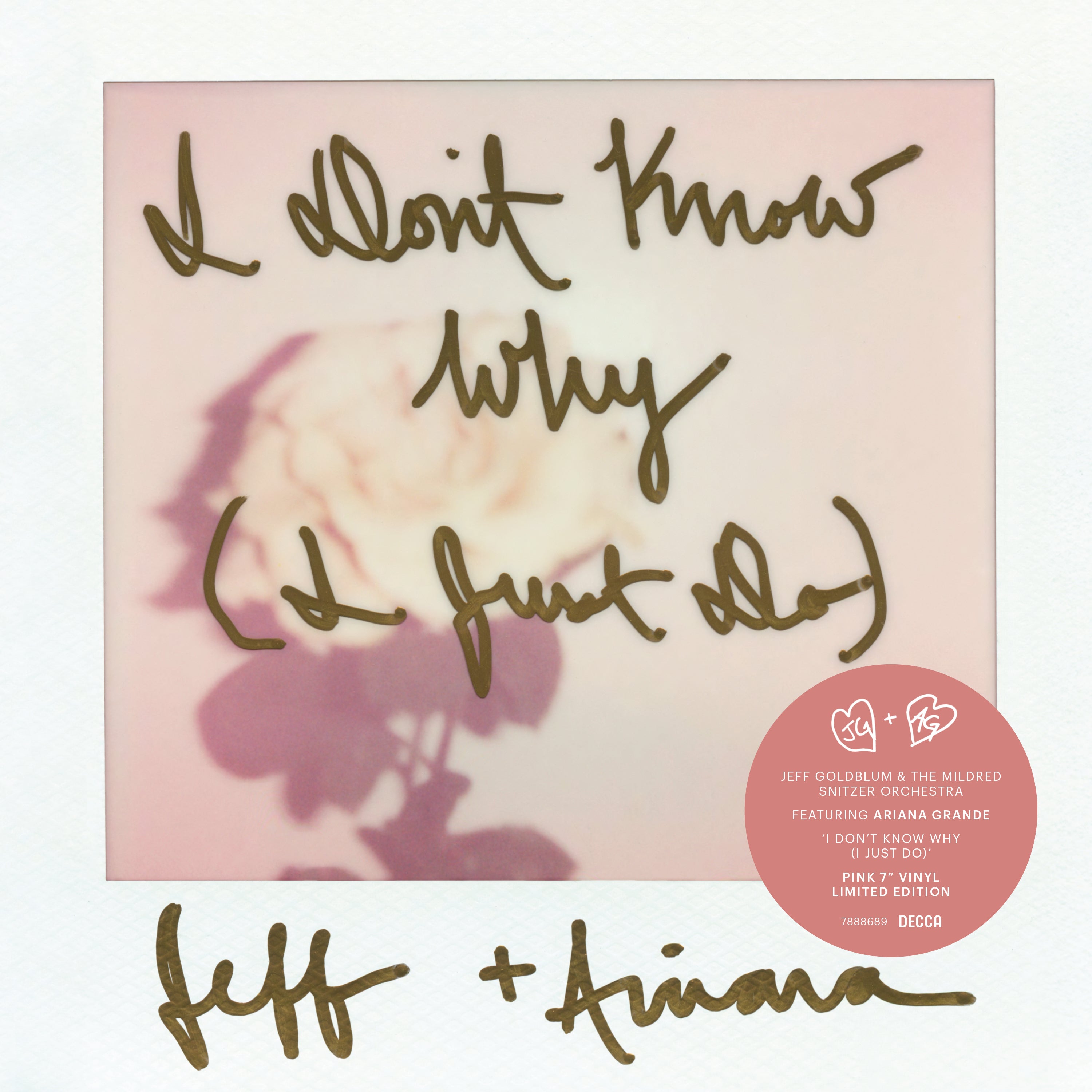 Jeff Goldblum & The Mildred Snitzer Orchestra, Ariana Grande - I Don't Know Why (I Just Do) - Vinyle