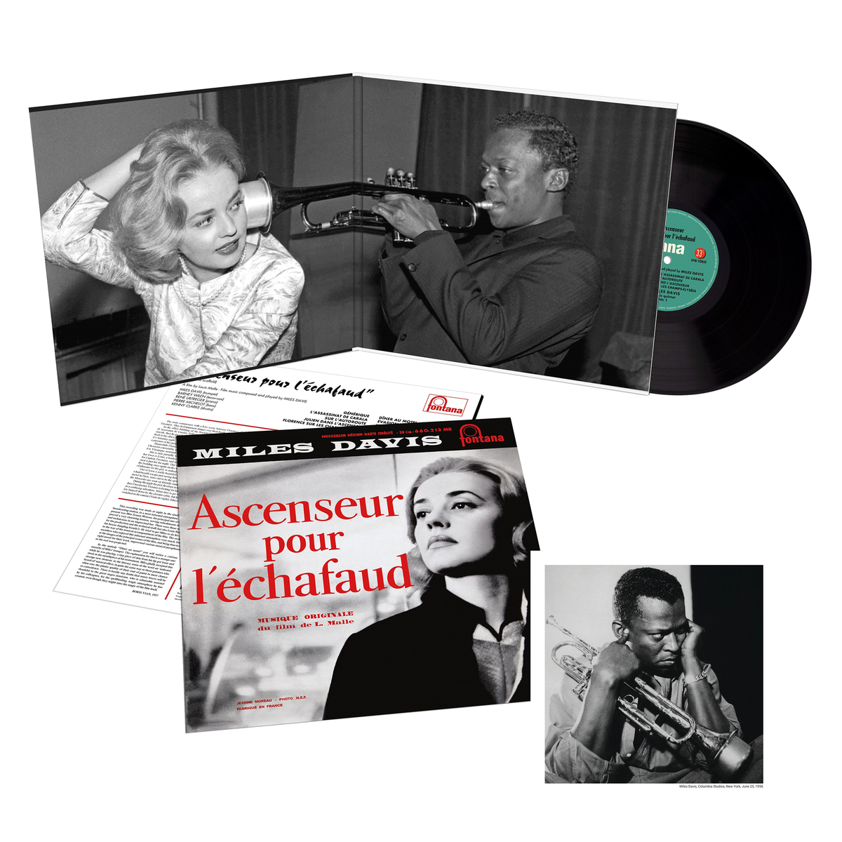 Miles Davis: Ascenseur pour l'échafaud (1LP) + 12" x 12" Print