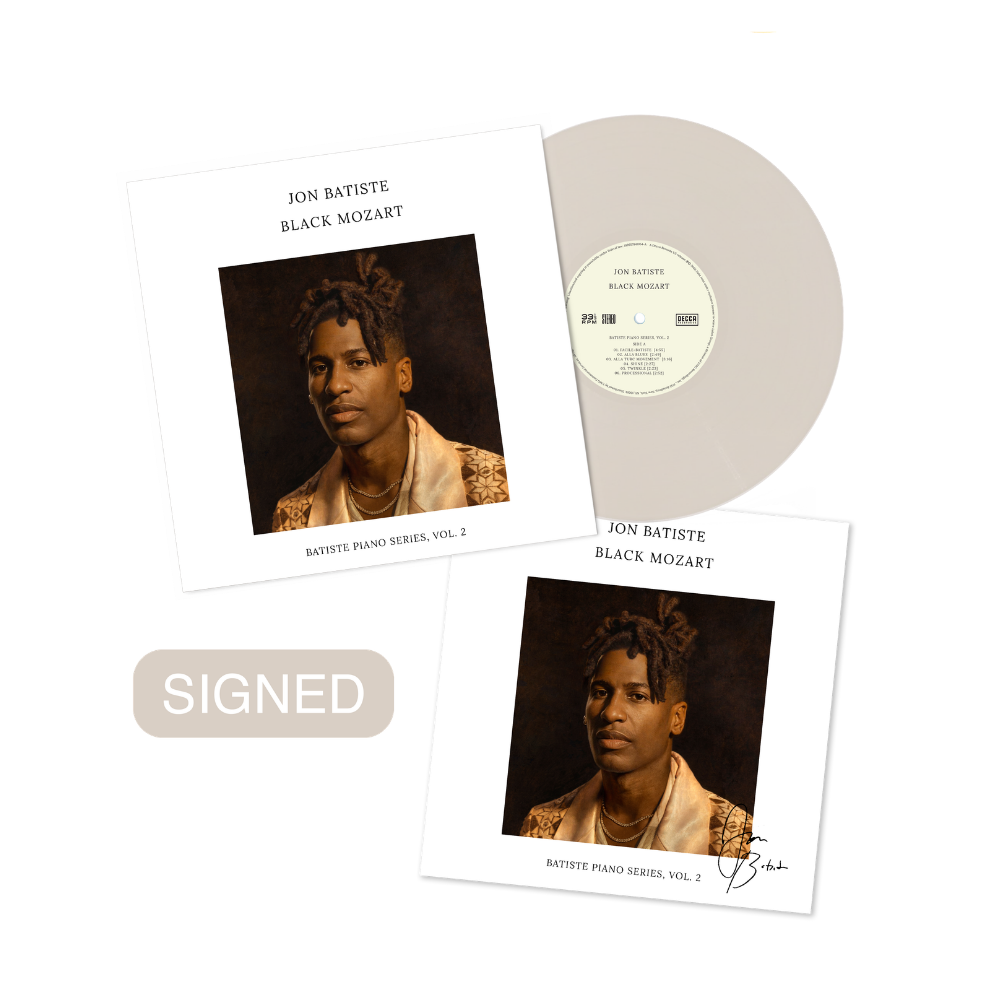 Jon Batiste - Black Mozart - Vinyle Couleur 'Cream White' + Artcard dédicacée