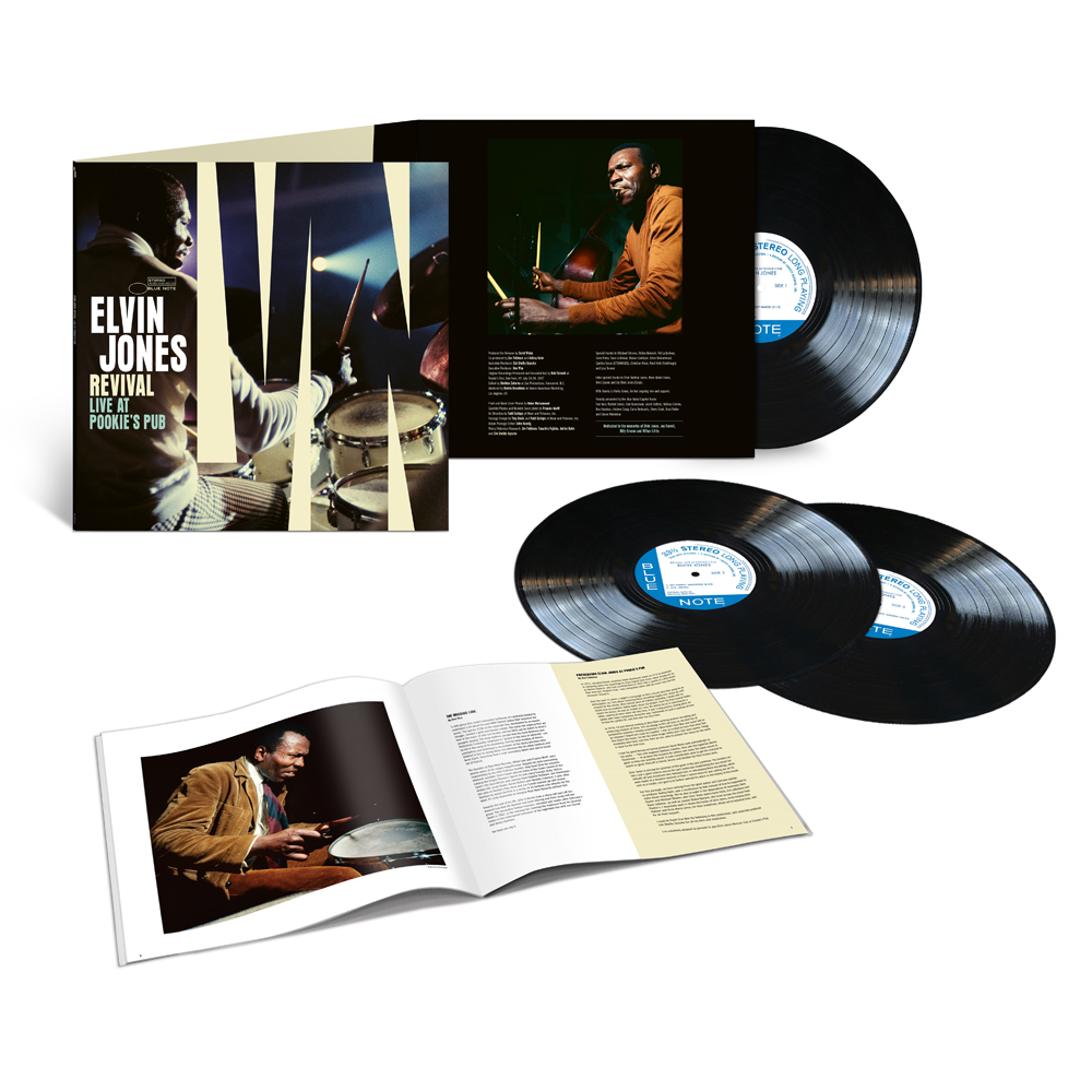 Elvin Jones - Revival: Live at Pookie's Pub - LP Pack Shot