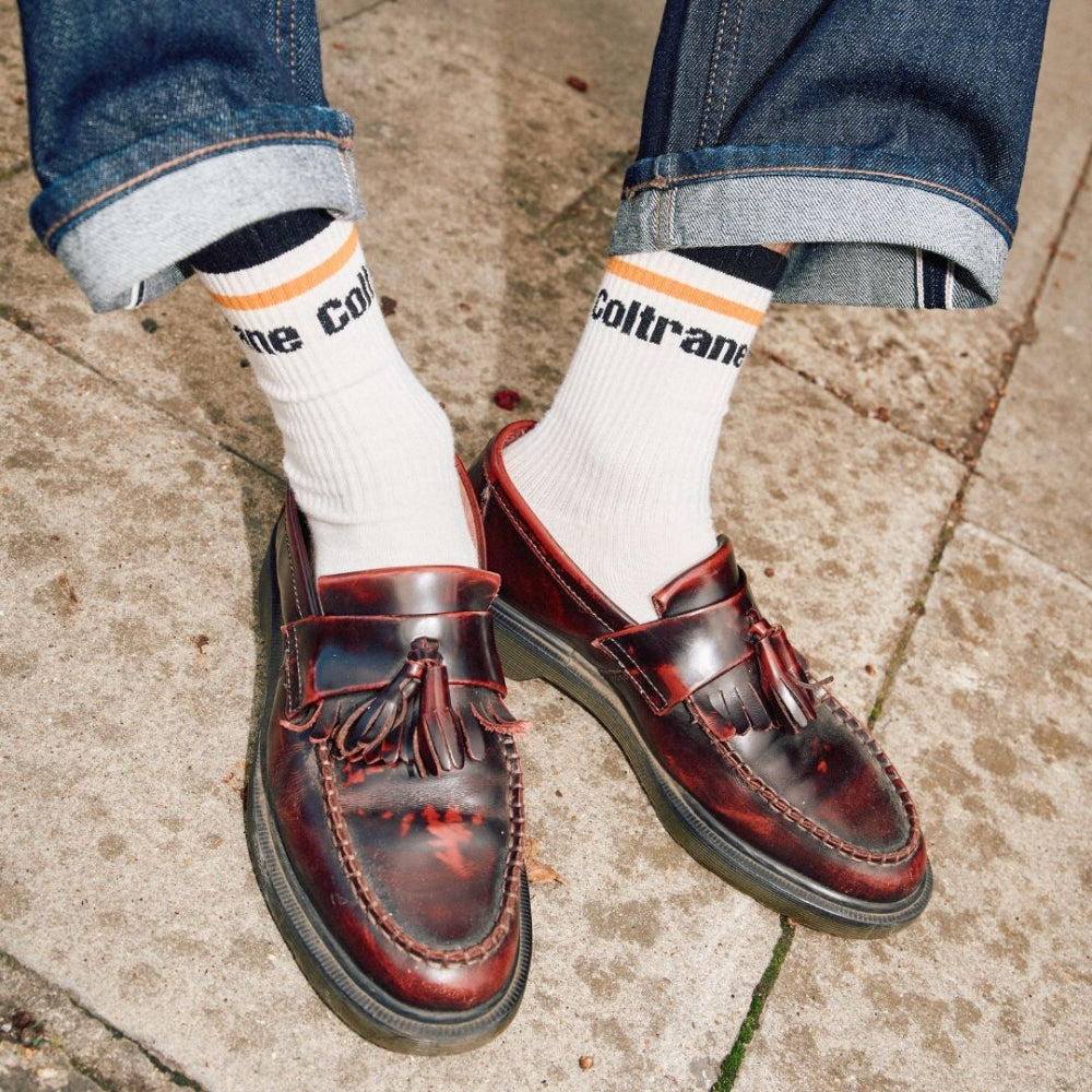 John Coltrane: Socks - Ivory UNISEX (UK5-10)